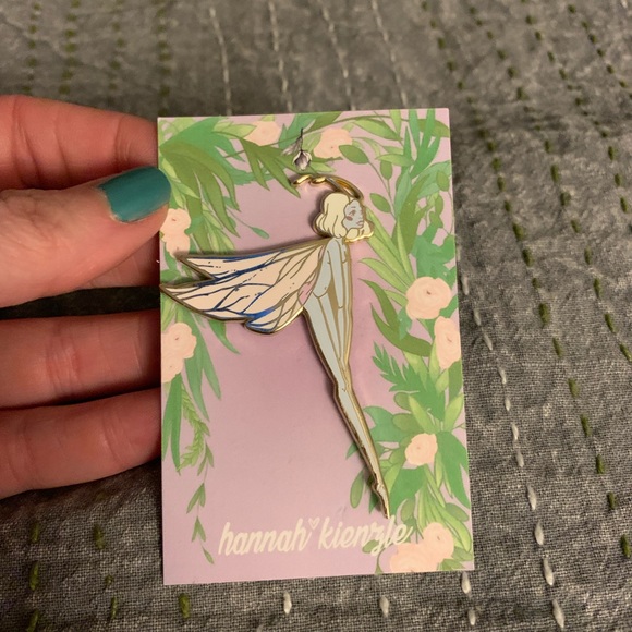 Moth Pixie Enamel Pin - Picture 2 of 3